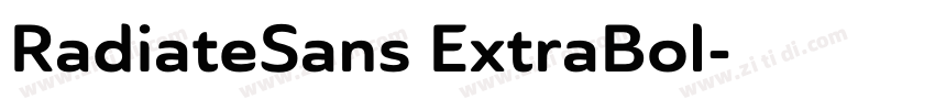 RadiateSans ExtraBol字体转换